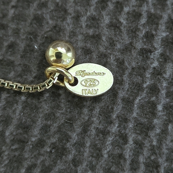 Mia Fiore Embossed Gold💛 Crescent Moon🌙 and Sun☀️ Adjustable Slide Necklace - Picture 7 of 16